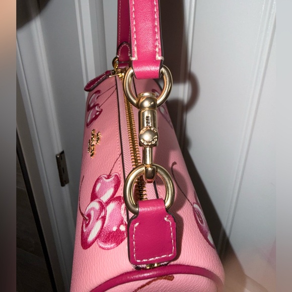 Coach Pink Cherry Print Nolita Barrel Bag - Picture 6 of 8
